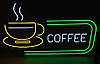 Вивіска Coffee горнятко неонова led neon різнобарвна 800х500мм з пультом, фото 9