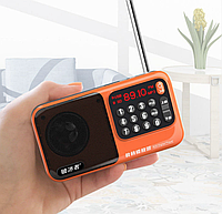 Радіоприймач портативний на акумуляторі 18650 (у комплекті), FM радіо Pobuze A20 хіт