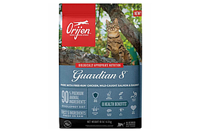 Orijen Guardian 8 (Оріджен LED 8) сухий корм для котів для підтримки 8 основних потреб