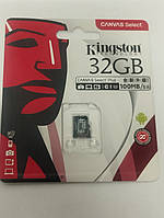 Карта памяти MicroSD Kingston 32 ГБ Class 10 UHS Micro SD 80 Мбит/с Флешка