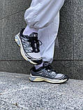 Чоловічі / жіночі кросівки Salomon XT-6 Expanse Grey Black, унісекс сірі шкіряні кросівки саломон хт6, фото 3