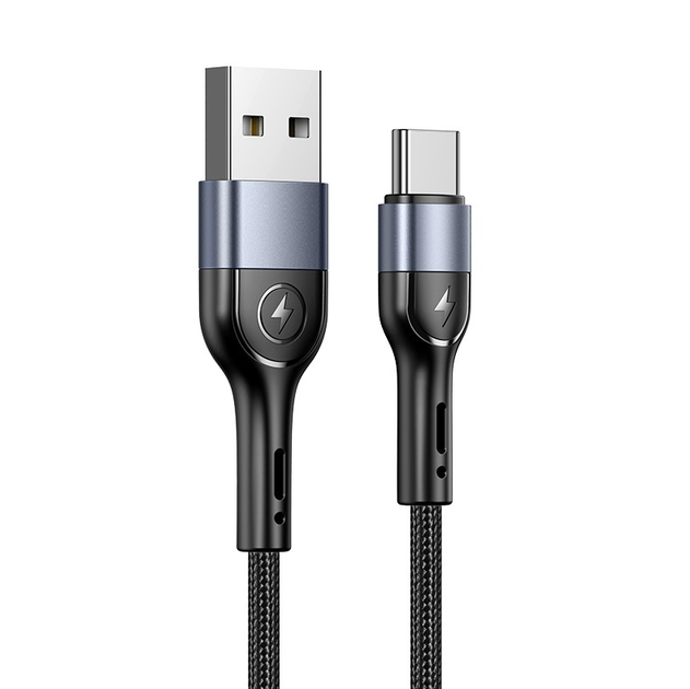 Кабель Usams Type-C U55 Aluminum Alloy 2A 1.0m Black