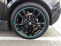 Флиппер резинка для защити литых дисков колес GLZ Motors R19, комплект 4 шт, хуппер синий