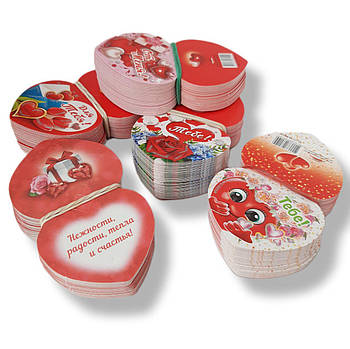 Листи Валентинки оптом 6,5*10,5 см