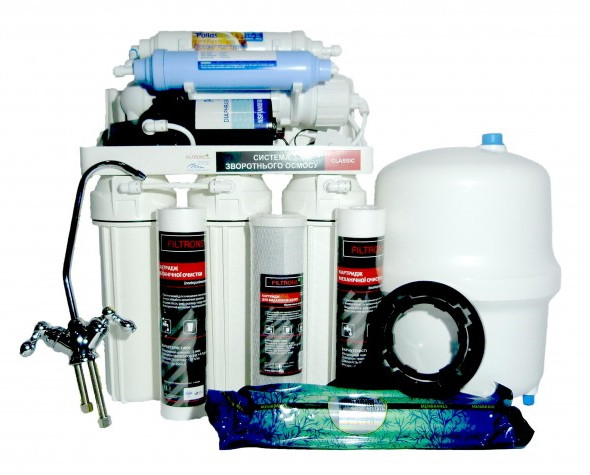 Система зворотного осмосу 6-ти ступенева FILTRONS Classic з помпою (ROCLASSIC6-BP)