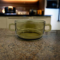 Бульйонниця 350 мл скло димка