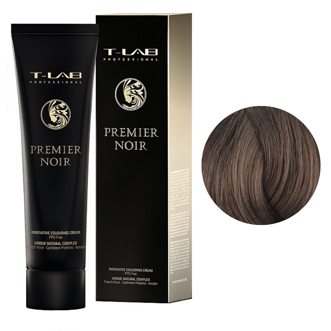 Крем-фарба для волосся T-Lab Premier Noir Colouring Cream №6.01 Dark Blonde Natural Ash 100 мл, фото 1