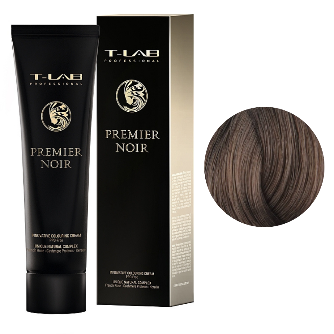 Крем-фарба для волосся T-Lab Premier Noir Colouring Cream №6.32 Dark Golden Iridescent Blonde 100 мл, фото 1