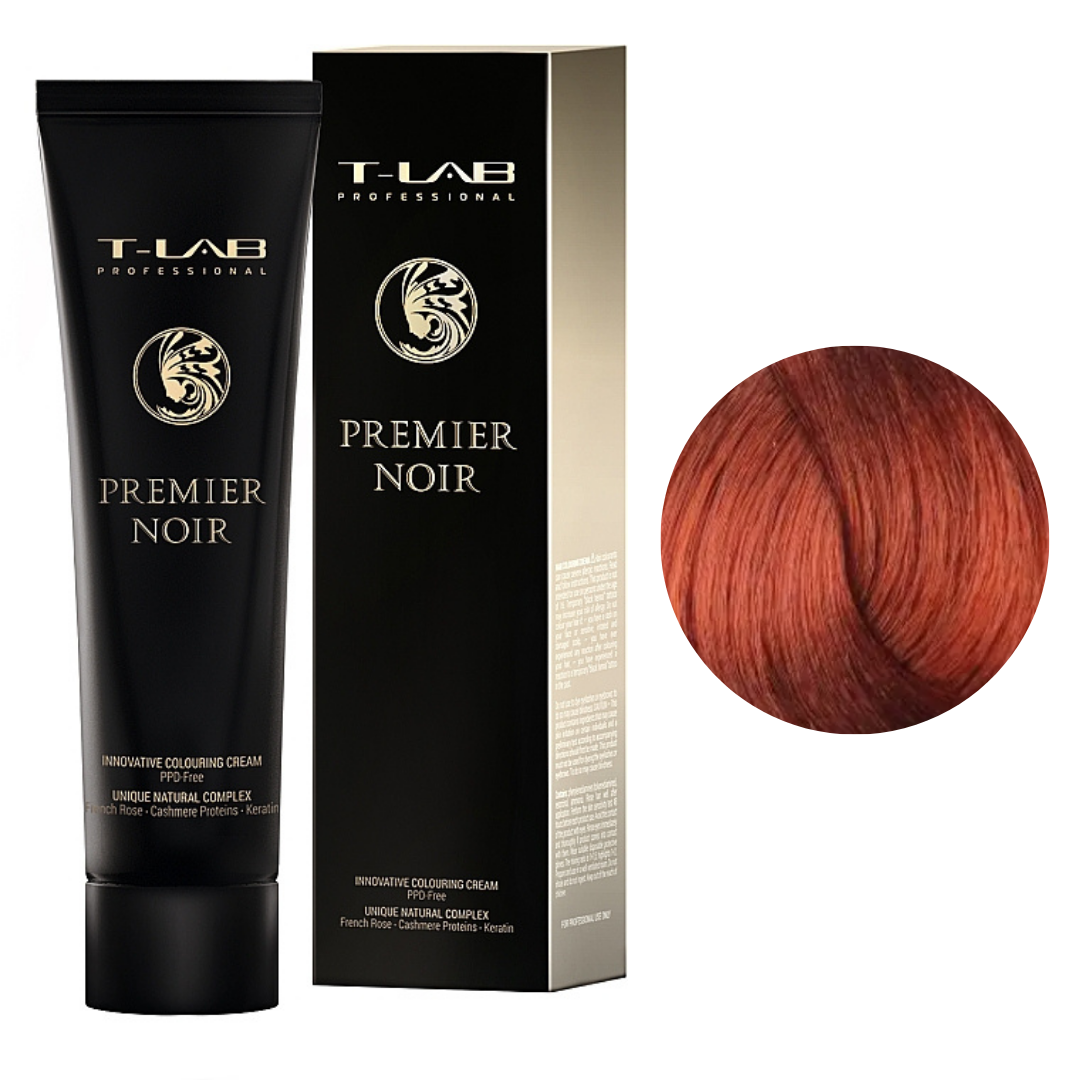 Крем-фарба для волосся T-Lab Premier Noir Colouring Cream №7.35 Golden Mahogany Blonde 100 мл, фото 1
