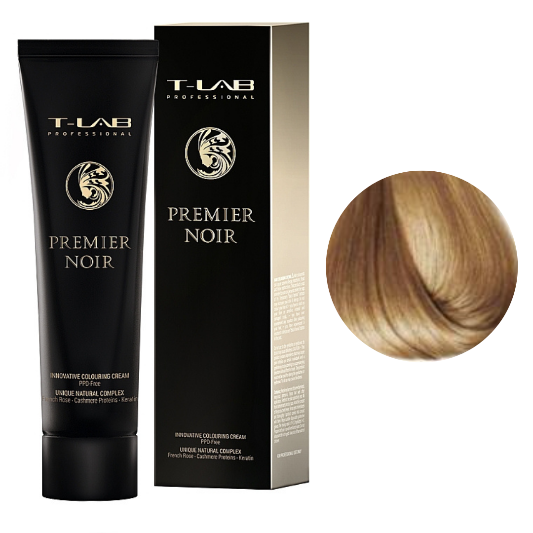 Крем-фарба для волосся T-Lab Premier Noir Colouring Cream №8.30 Intense Light Golden Blonde 100 мл, фото 1