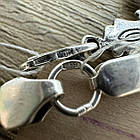 Срібний комплект з чорнінням хрестик та ланцюжок бісмарк 925 проби, фото 8