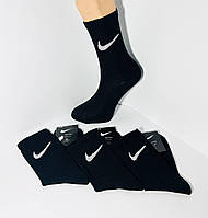 Носки демисезонные 12 пар спортивные высокие из хлопка тенис Nike Турция размер 36-40