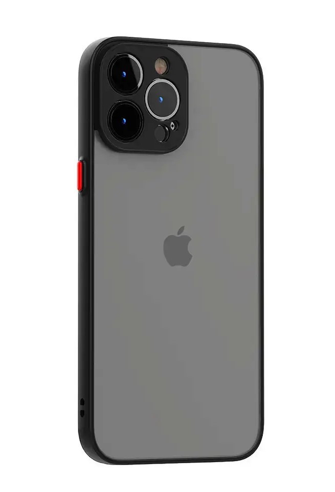 Матовий протиударний чохол для iPhone 15 Pro Max чорний бампер