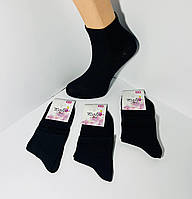 Демісезонні шкарпетки 12 пар бавовна середні POLO Туреччина розмір 36-40 чорні