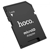 Переходник для карты памяти Hoco HB22 Micro-SD / TF to SD / Черный