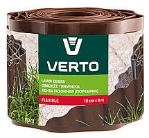 Бордюрна стрічка для газону Verto 15G513 хвиляста 10x900см Коричневий