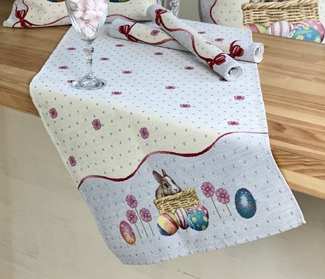 Великодня гобеленова доріжка на стіл Limaso 37x100 см., фото 1
