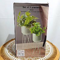 Квітковий горщик Металева підставка для рослин тримач Відкритий кашпо Декорація