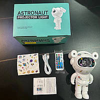 Лампа проектор космонавт, Космонавт проектор звездного неба (с наклейками), Ночник проектор космонавт, DVS