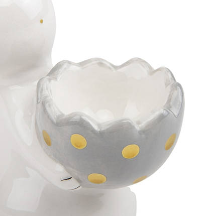 Підставка керамічна під яйце Великодній Кролик 16х9 см 15005-009 VE, фото 2