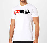 Мужская футболка Diesel дизель Белая