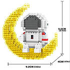 Мініконструктор Астронавт на Місяці з підсвіткою 368 деталей, конструктор космонавт 3д, фото 3