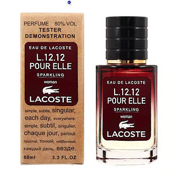 Lacoste Eau De Lacoste L.12.12 Pour Elle Sparkling TESTER LUX, женский, 60 мл