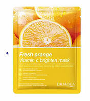 Маска для лица BIOAQUA Fresh Orange Vitamin C Brighten Mask с экстрактом апельсина 25 г