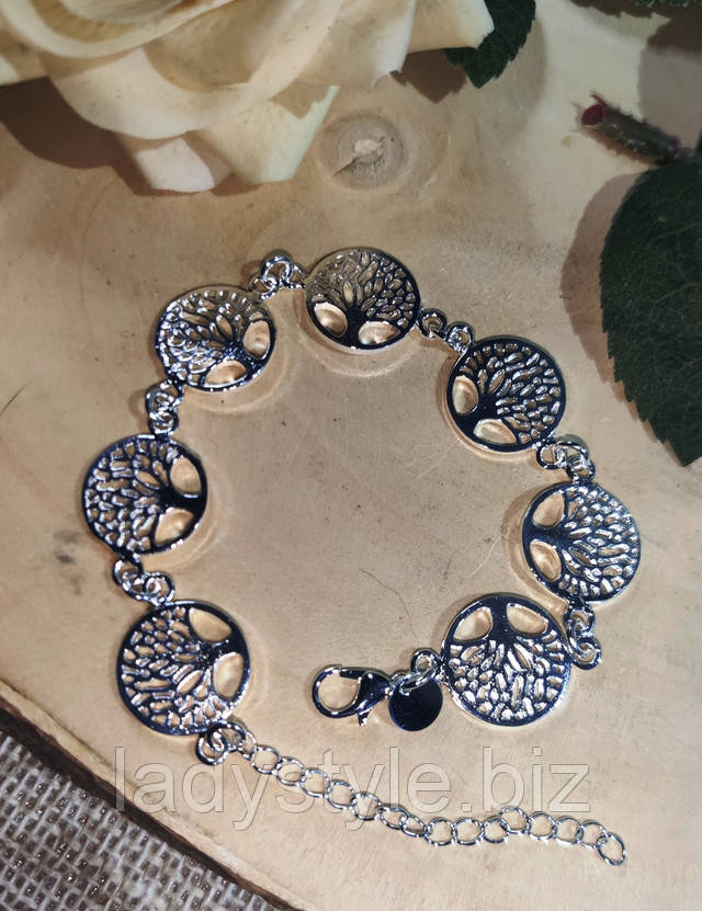 браслет с Древом Рода от студии LadyStyle.Biz серьги кольца купить фианиты подарок украшения юбилей новый год