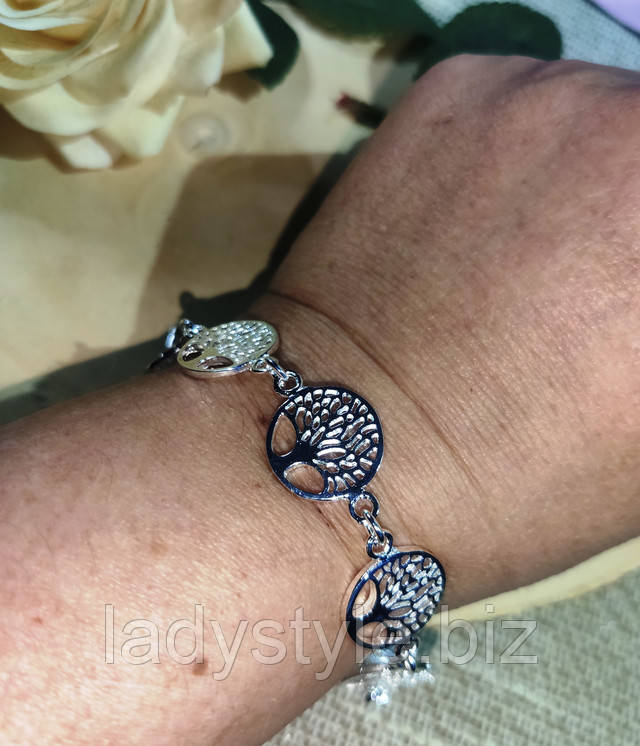браслет с древом жизни от студии LadyStyle.Biz серьги кольца купить фианиты подарок украшения юбилей новый год