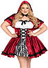 Костюм червоної шапочки Leg Avenue Gothic Red Riding Hood 1X-2X, фото 7