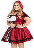 Костюм червоної шапочки Leg Avenue Gothic Red Riding Hood 1X-2X, фото 8
