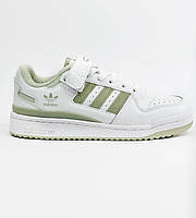 Кроссовки Adidas Forum Low White Olive