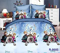 Полуторный комплект постельного белья для девочки Анна и Кристоф (Холодное сердце) TAG R8685 150x215 см