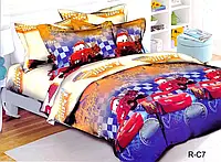 Комплект постельного белья для мальчика TAG Tekstil тачки R-C7 150x215 см