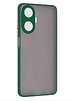 Матовий чохол бампер для Realme C55 зелений протиударний