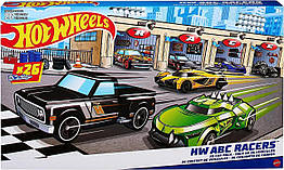 Хот Вілс Набір машинок з алфавітом 26 штук Hot Wheels ABC Racers HKL76
