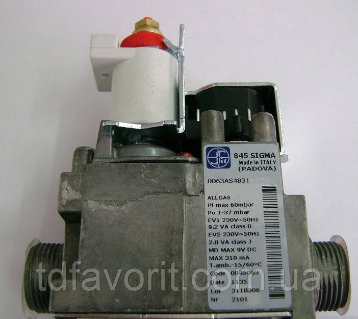 Газовый клапан 845 SIGMA 0.845.063 Baxi, фото 1