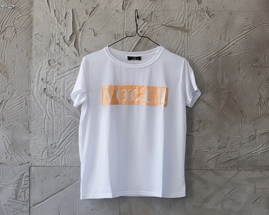 Футболка жіноча Vogue White/Orange