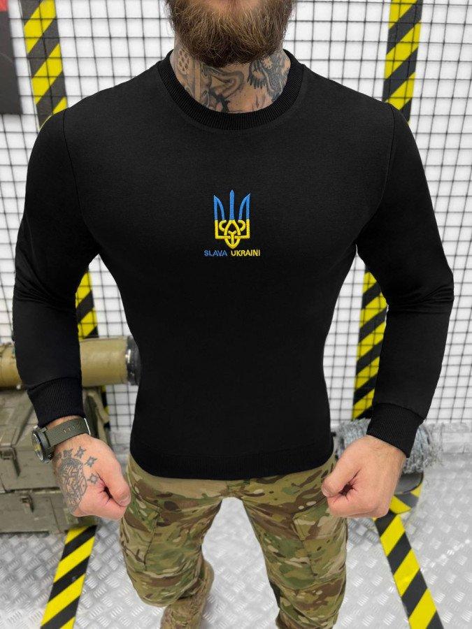 Лонгслів black Слава Україні vip star ОР1243 ТМ