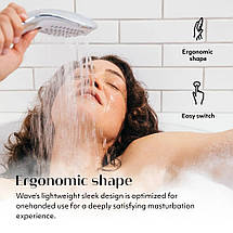 Насадка на душ для мастурбації Womanizer Wave, біла, фото 2