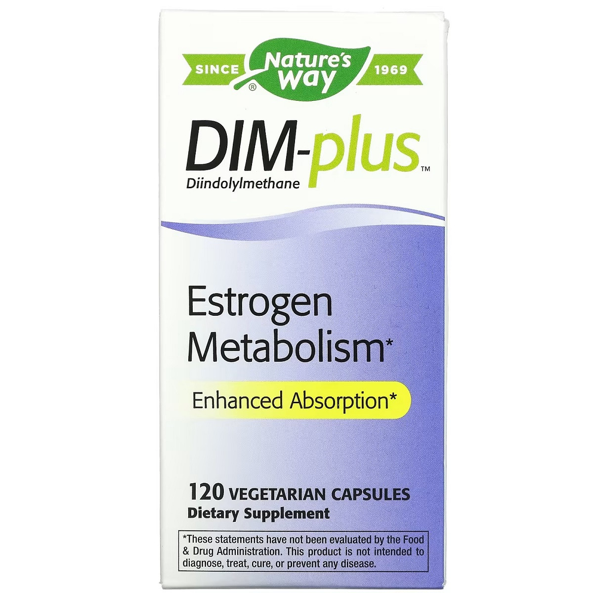 Метаболізм Естрогенів, DIM-plus, Estrogen Metabolism, nature's Way, 120 капсул