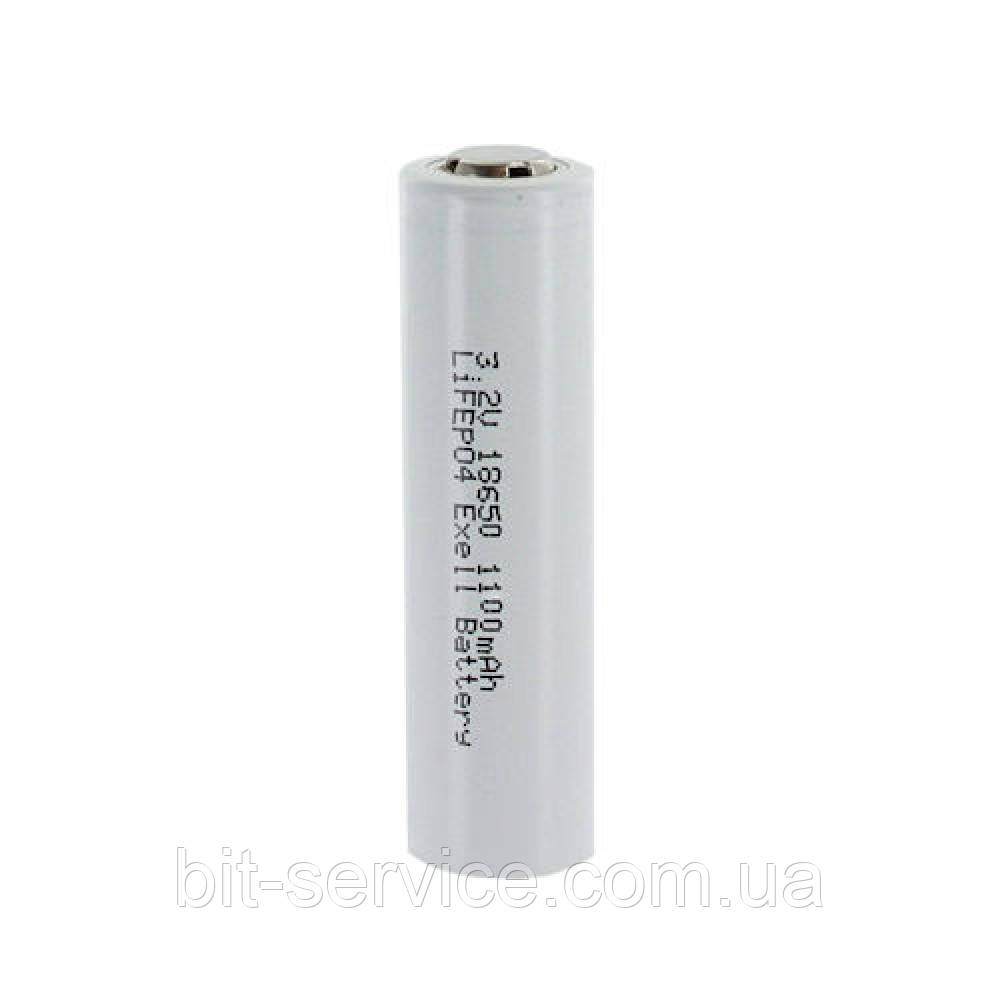 Літій-залізо-фосфатний акумулятор LiFePO4 IFR18650 1100mah, 3.2v, Blue