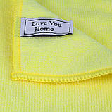 Серветка універсальна жовта 30х30 см LoveYouHome, фото 3