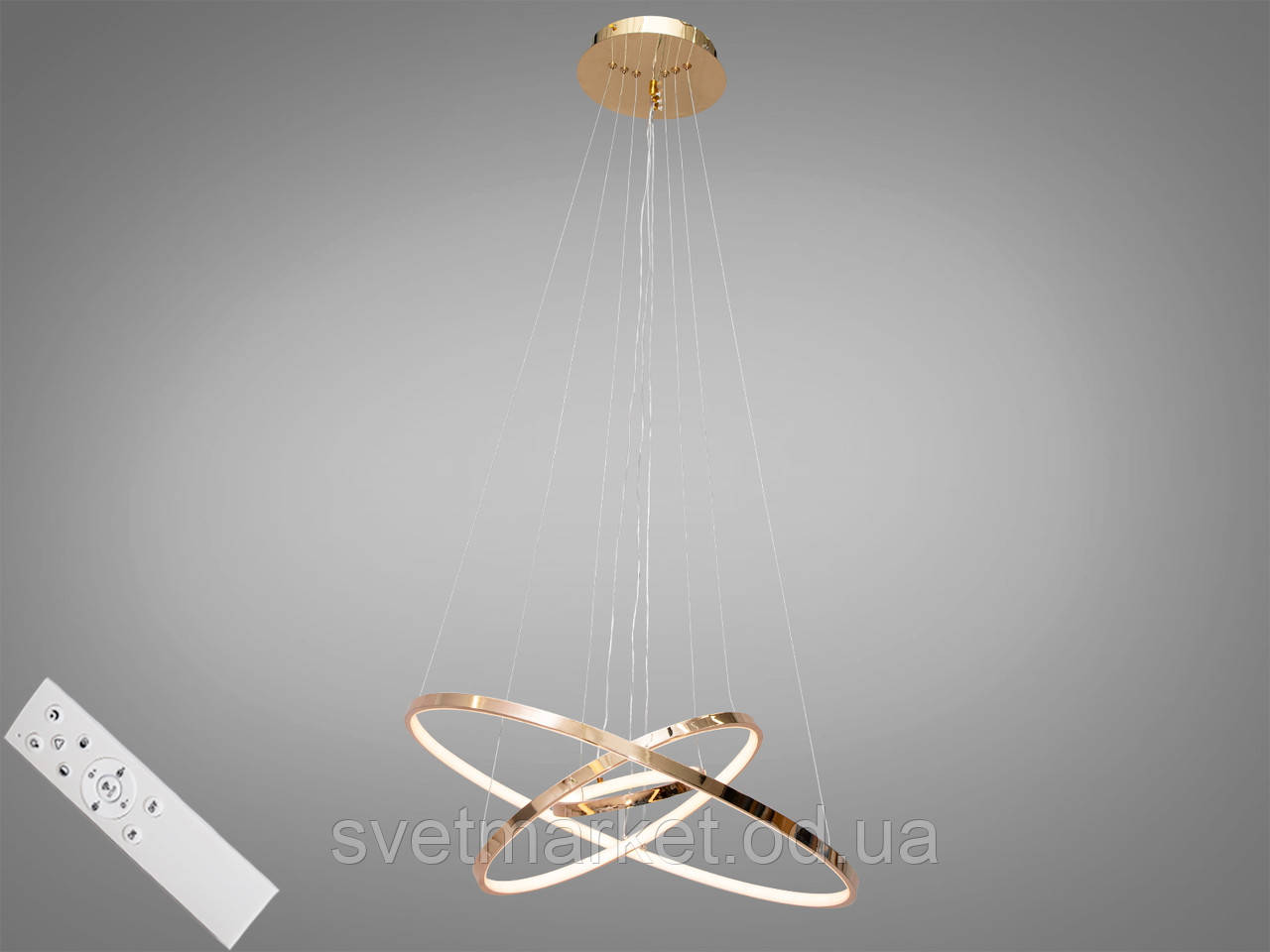 LED люстра з димером MD9079-3G-600+400+200 dimmer, фото 1