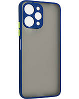 Матовий протиударний чохол для Xiaomi Redmi 12 синій бампер