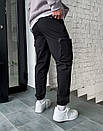 Повсякденні чорні штани карго Staff cargo sj2 black, фото 7