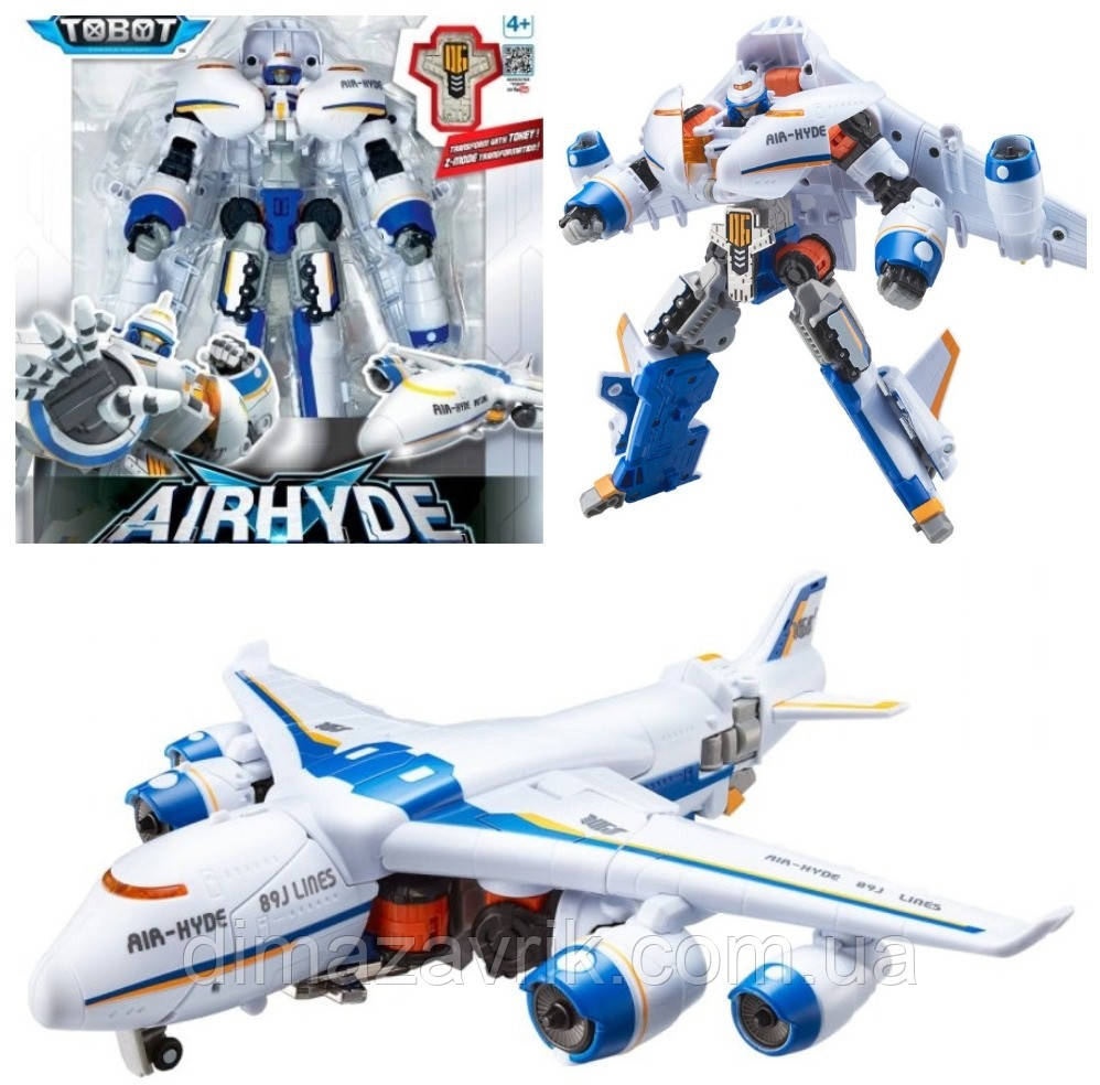 Трансформер Літак Тобот Детективи Галактики 3 Ейрхайд TOBOT AirHyde 23см Original Young Toys, фото 1