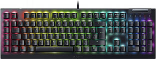 Клавіатура механічна Razer BlackWidow V4 X, 110key, Yellow Switch, USB-A, EN/RU, RGB, чорний Baumar - Порадуй Себе