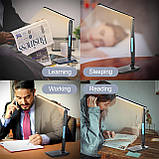 Настільна LED-лампа TX26C0 з бездротовою зарядкою й дисплеєм у чорному кольорі потужністю 10 Вт, фото 9